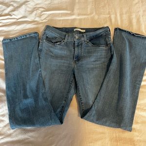 Levi's Mid Rise Light Wash Classic Bootcut Jeans